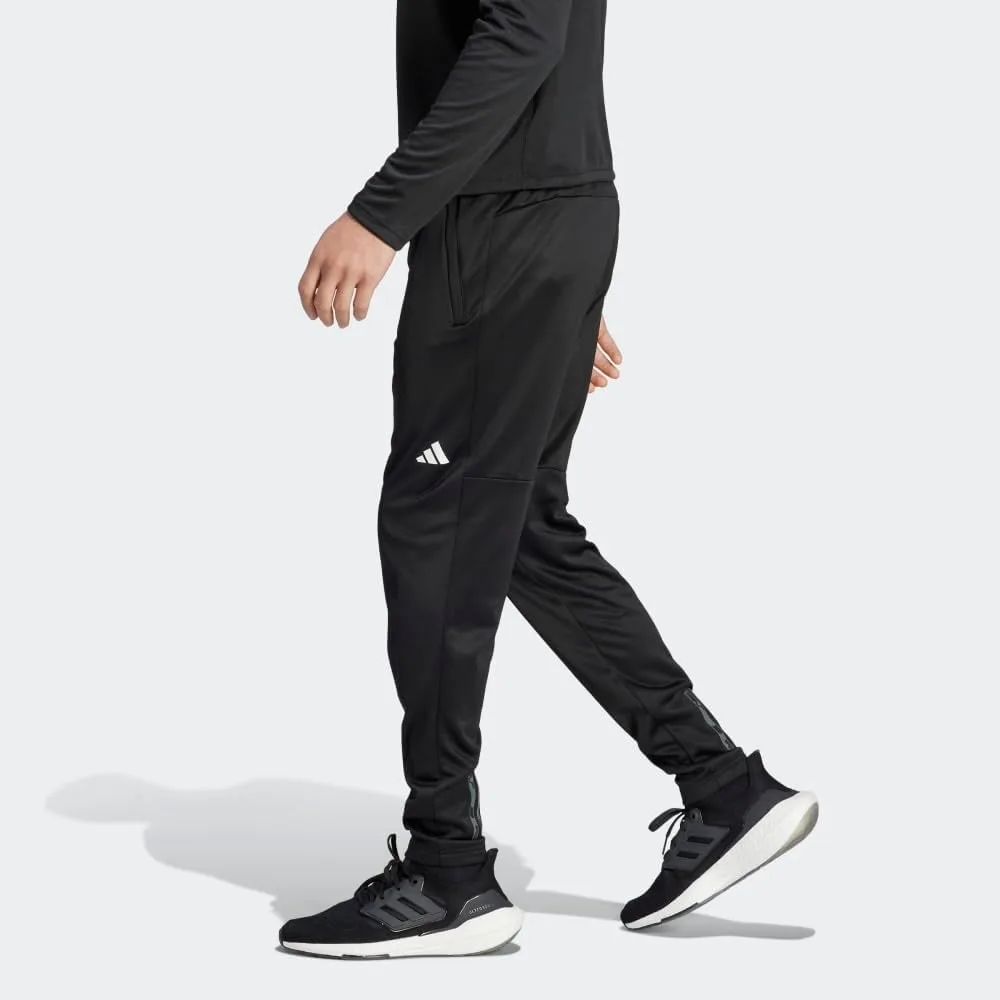 Мужские тренировочные брюки Adidas Training Essentials Seasonal Woven Training Pants, черно-белый — фото 3