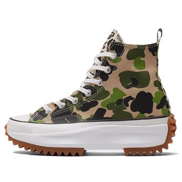 

Кеды Converse Run Star Hike High 'Archive Print Camo', зеленый