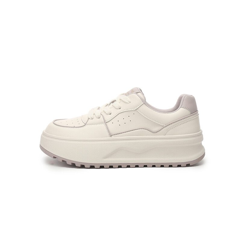 

Кеды DAPHNE Skateboard Shoes Women's Low-Top, бежевый/черный