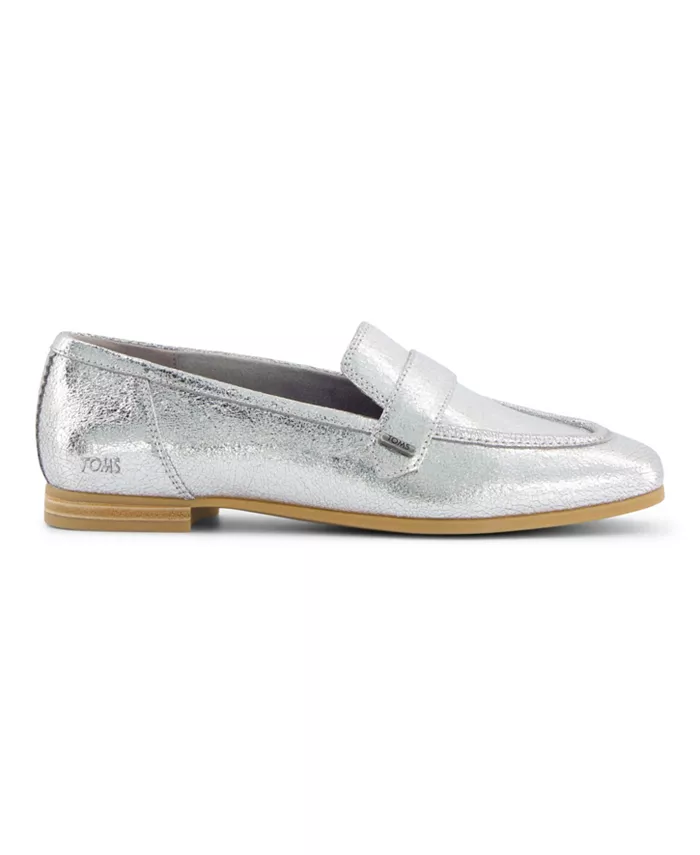 Женские лоферы Lynette без шнуровки TOMS, серебряный — фото 2