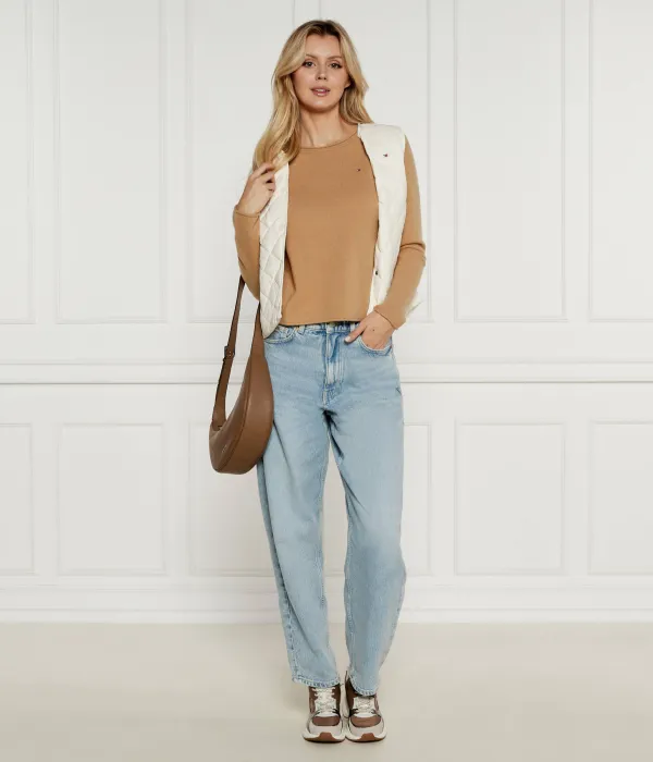 Шерстяной свитер Regular fit Tommy Hilfiger, коричневый — фото 2
