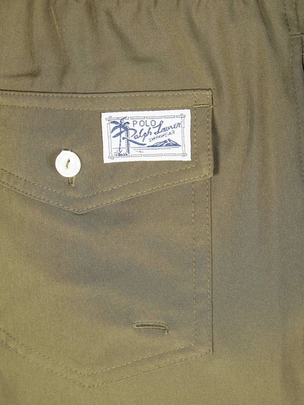 Плавательные шорты с карманами и эластичным поясом на шнурке Polo Ralph Lauren, зеленый — фото 3
