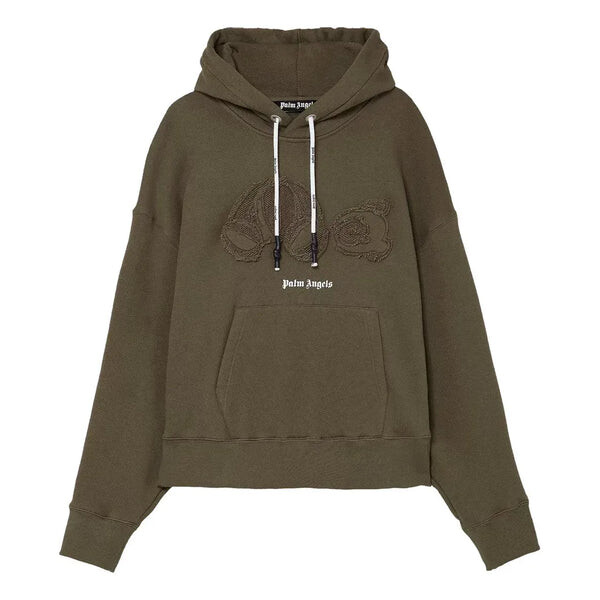 

Толстовка ss21 gd bear hoodie 'military' Palm Angels, зеленый
