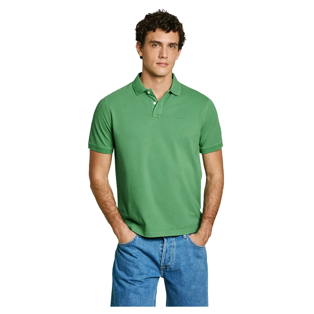 

Поло с коротким рукавом Pepe Jeans New Oliver Gd, зеленый