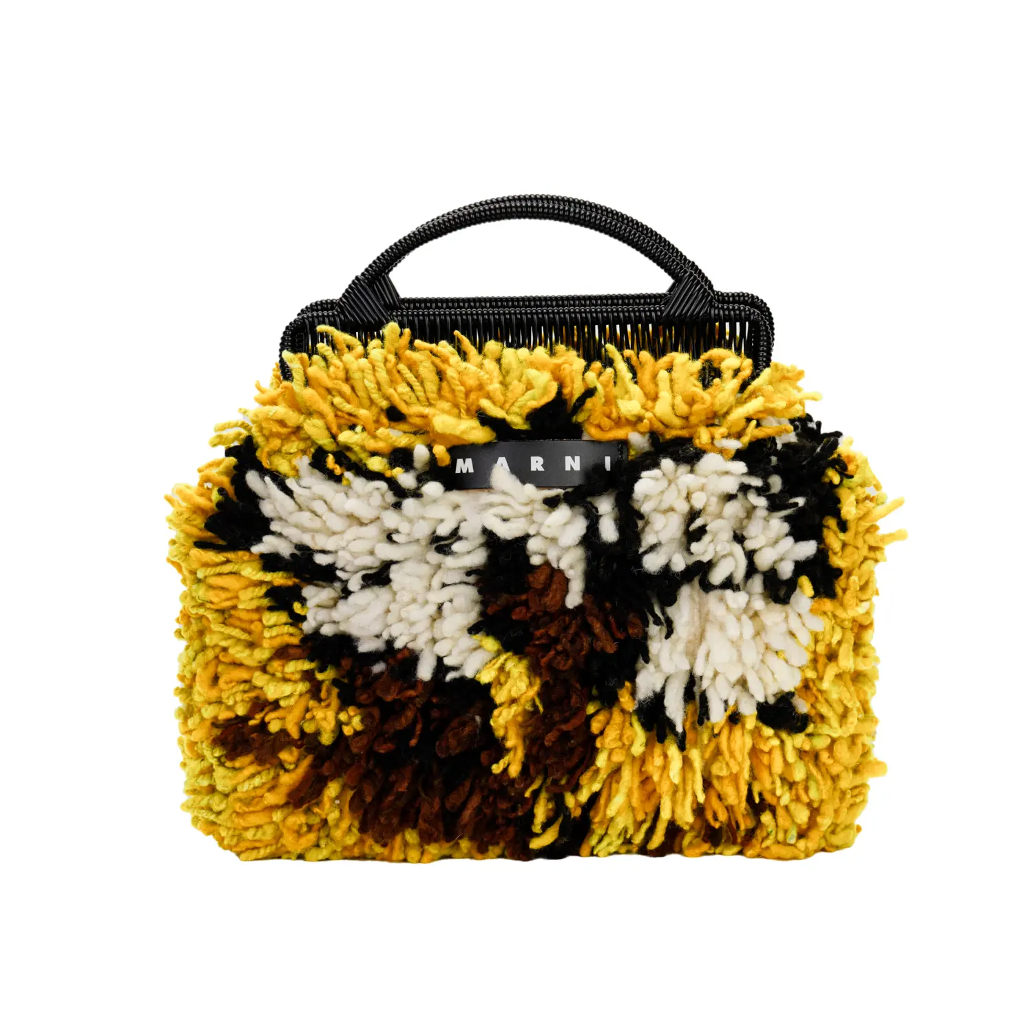 

Женская сумка MARNI из искусственной овчины с кожаным логотипом