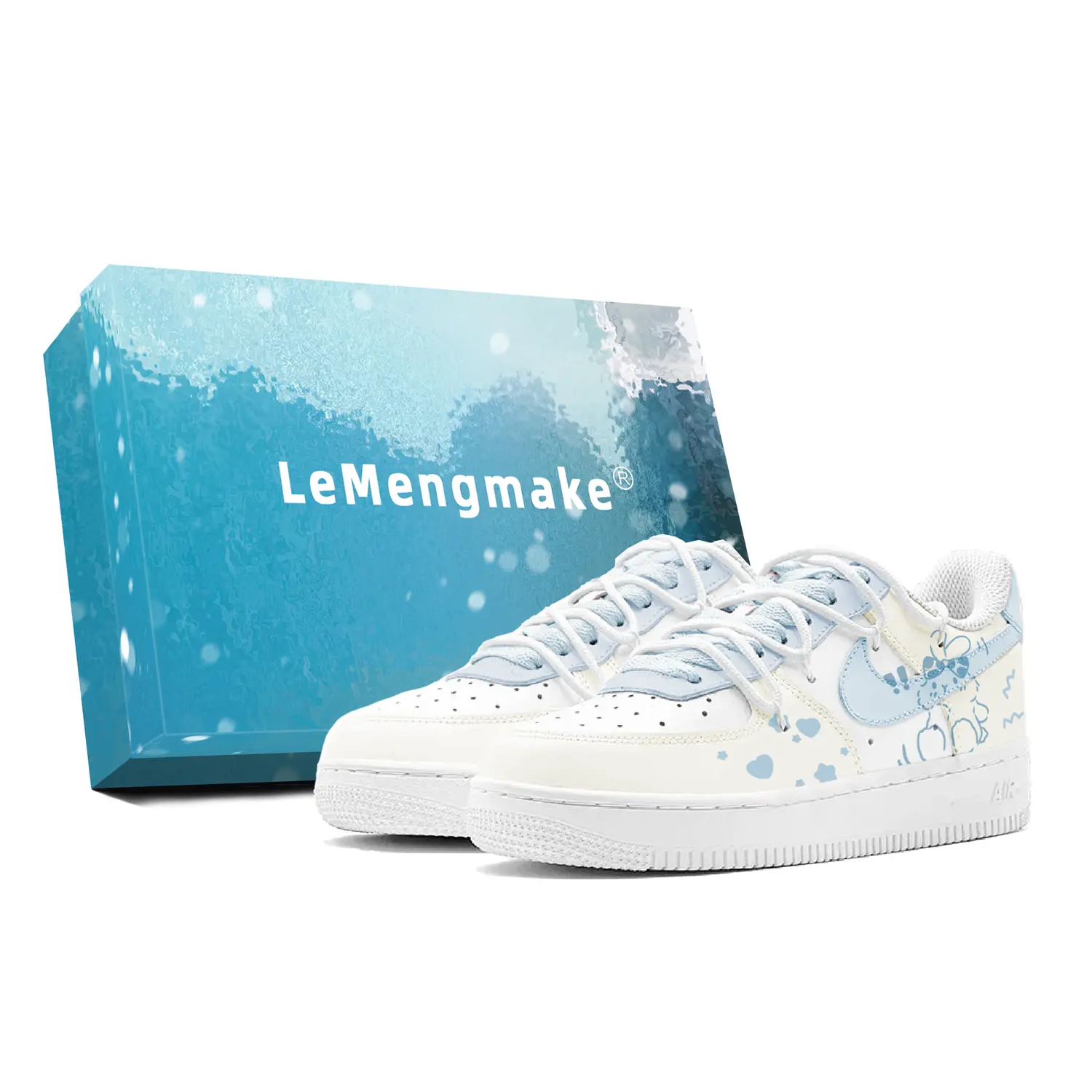 

Детские кроссовки для скейтбординга Air Force 1 для начальной школы Nike, белый/желтый