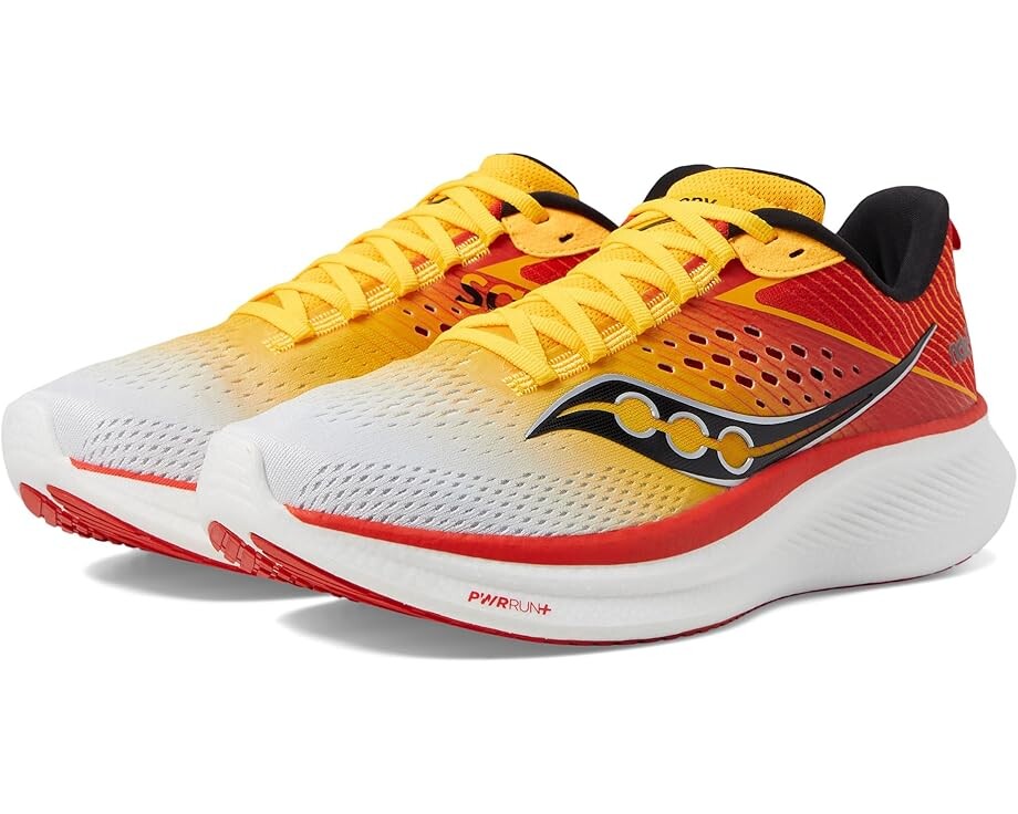 

Кроссовки Saucony Ride 17, цвет White/Vizigold