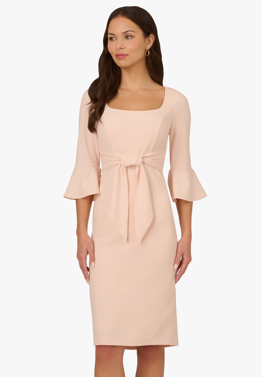 

Платье-футляр BELL SLEEVE TIE FRONT Adrianna Papell, розовый