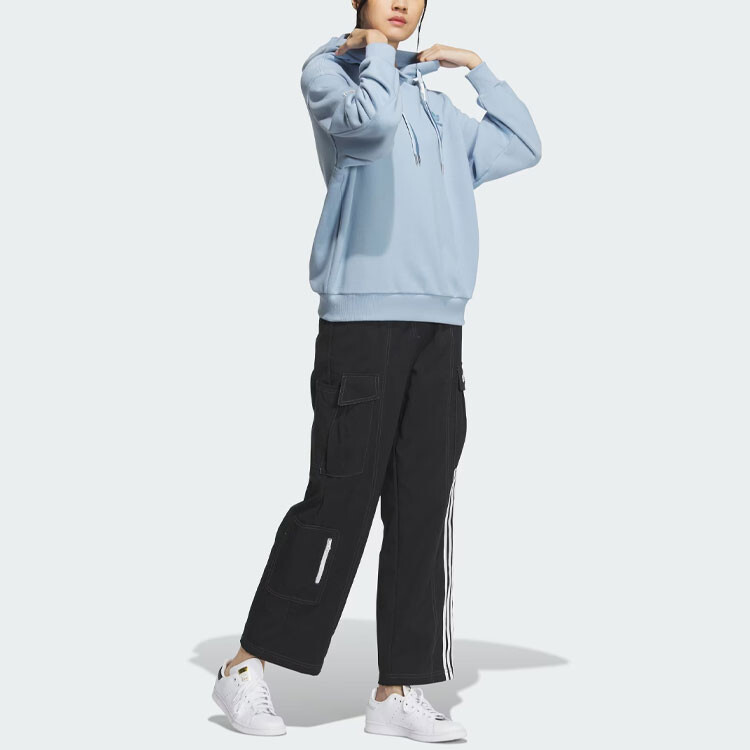 Свитшот женский небесно-голубой Adidas Originals — фото 4
