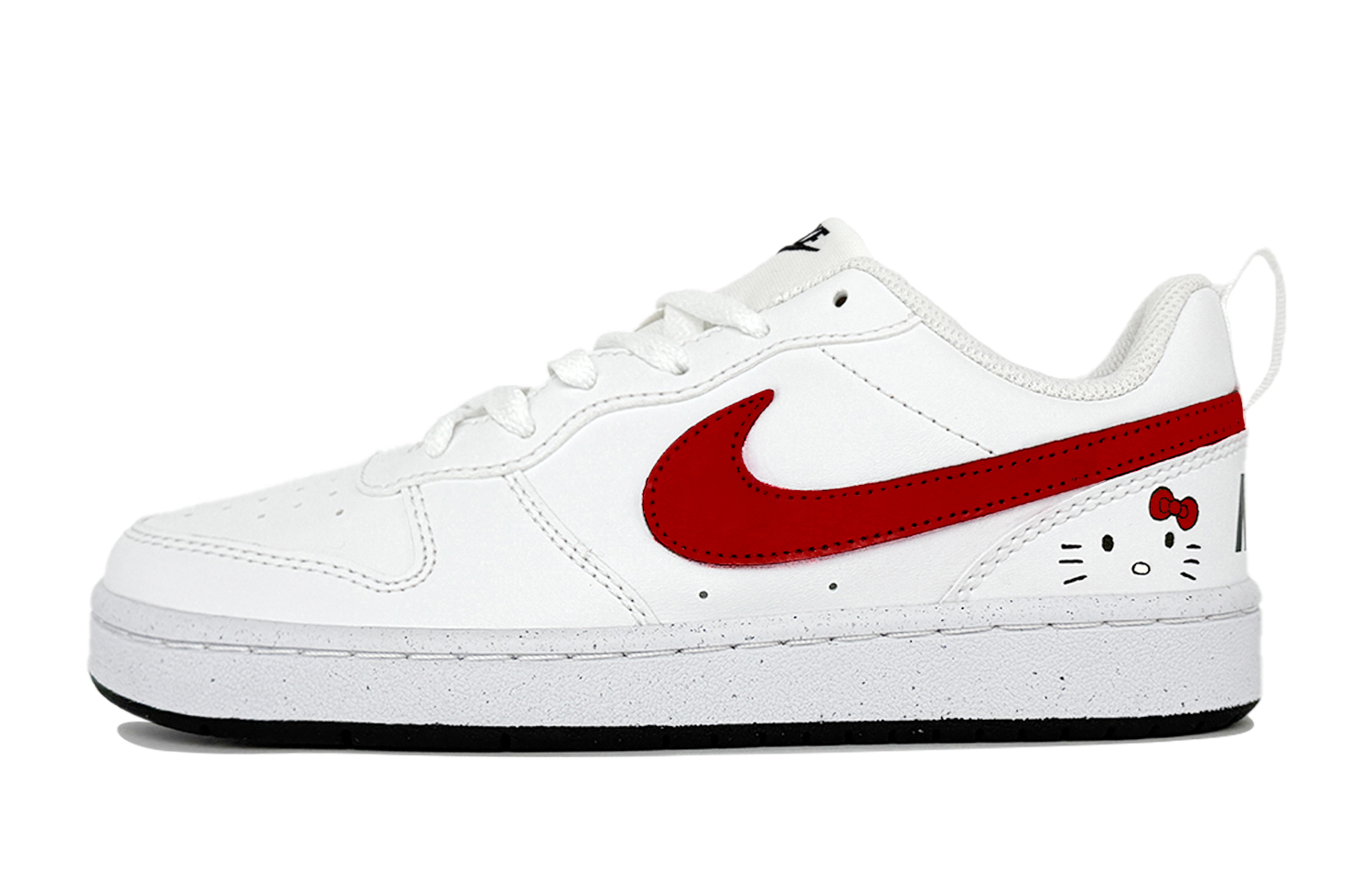 

Court Borough дышащие низкие детские скейтбординг кроссовки unisex Nike, красный