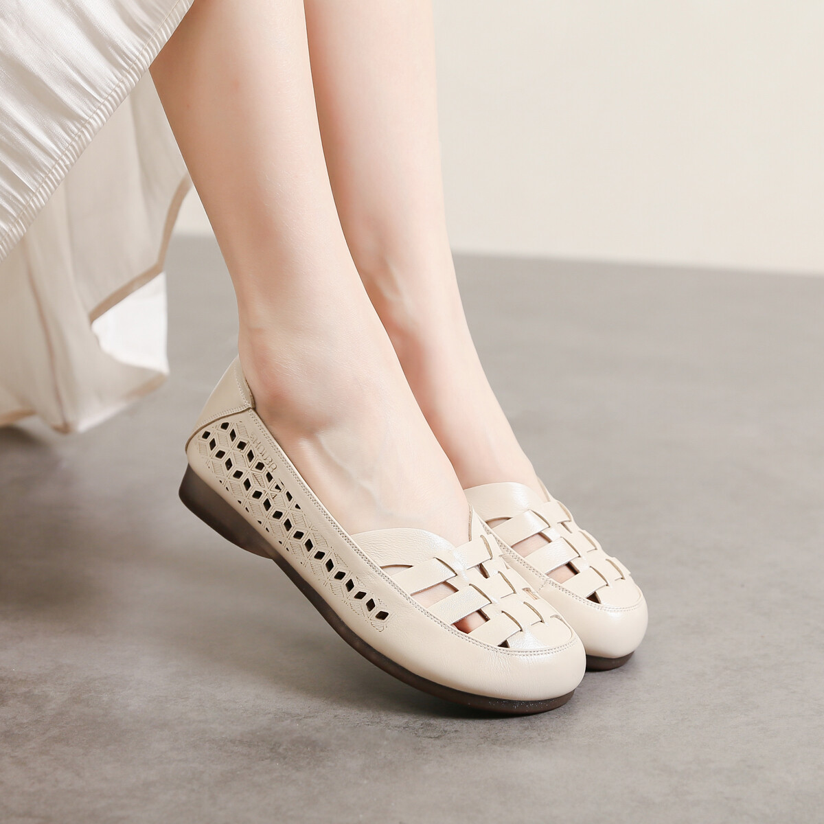 Туфли женские повседневные Women's Casual Shoes Women's Sobb, бежевый — фото 4