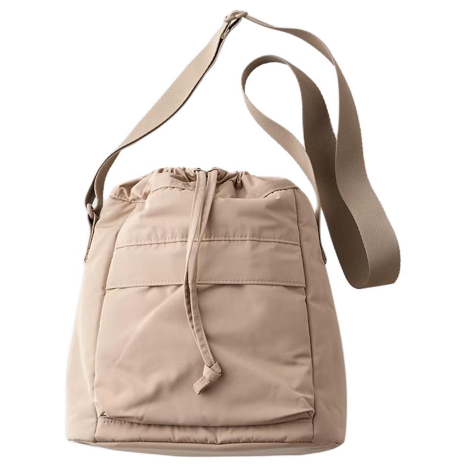 

UNIQLO Полиэстеровый кроссбоди мини-рюкзак унисекс бежевый, Beige