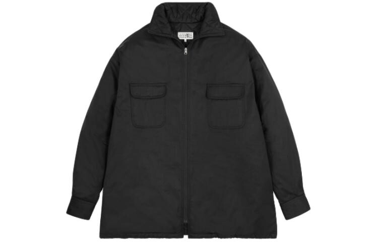 

SS24 Стеганая куртка мужская черная Mm6 Maison Margiela, черный