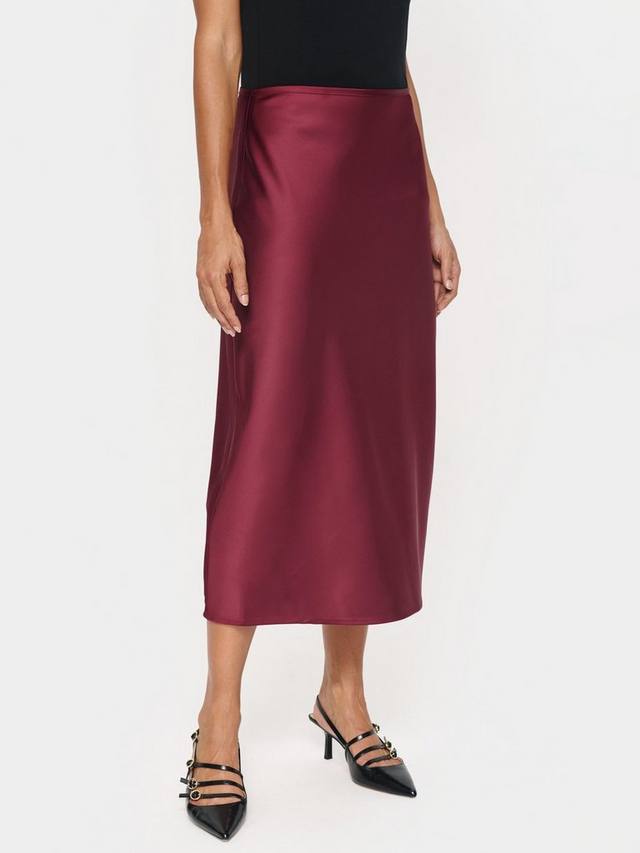 

Hafia сатиновая миди-юбка Saint Tropez, Burgundy