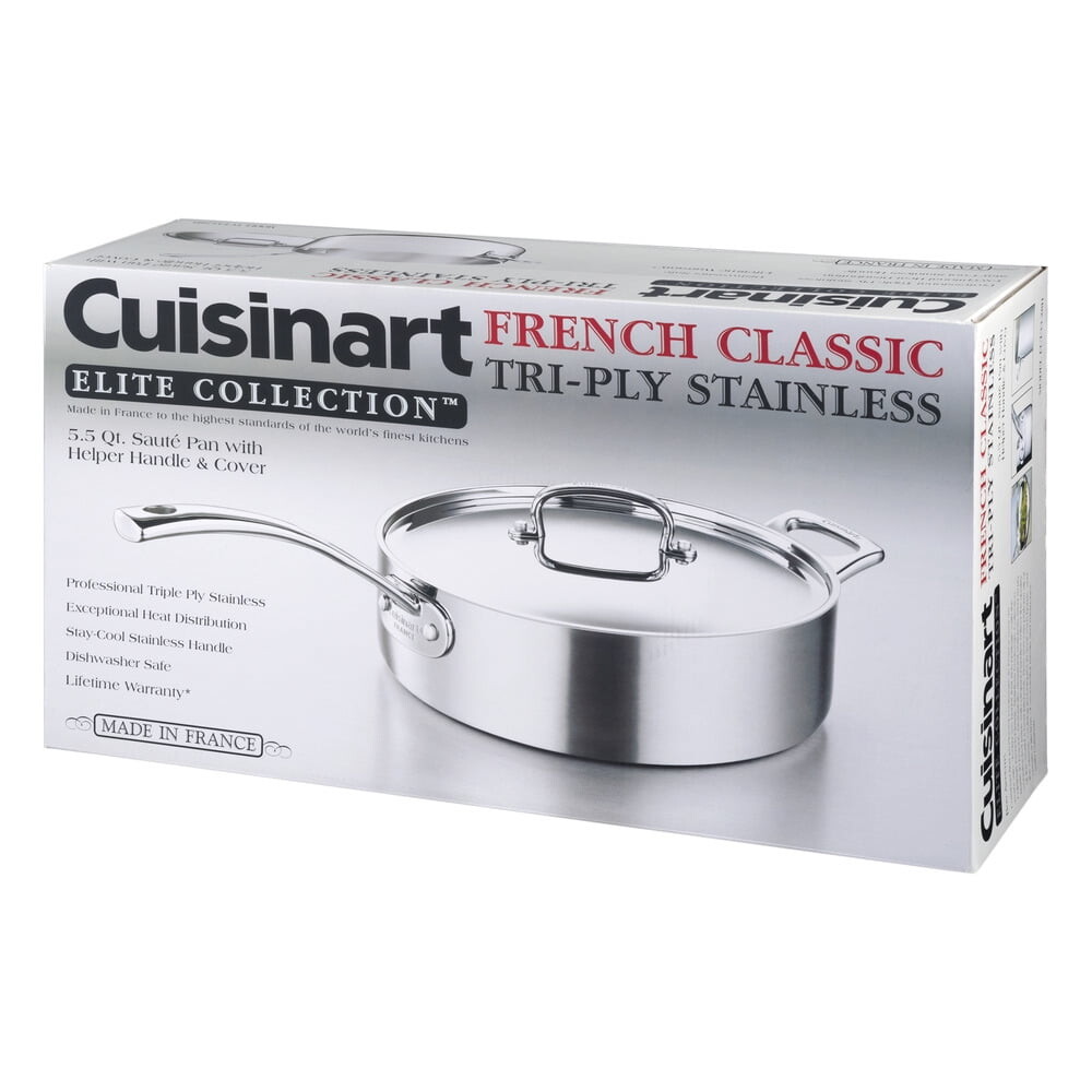 

Сотейник трехслойный Cuisinart Elite Collection, серебряный