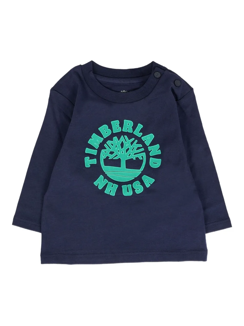 

Футболка с длинным рукавом и логотипом Timberland Kids, синий
