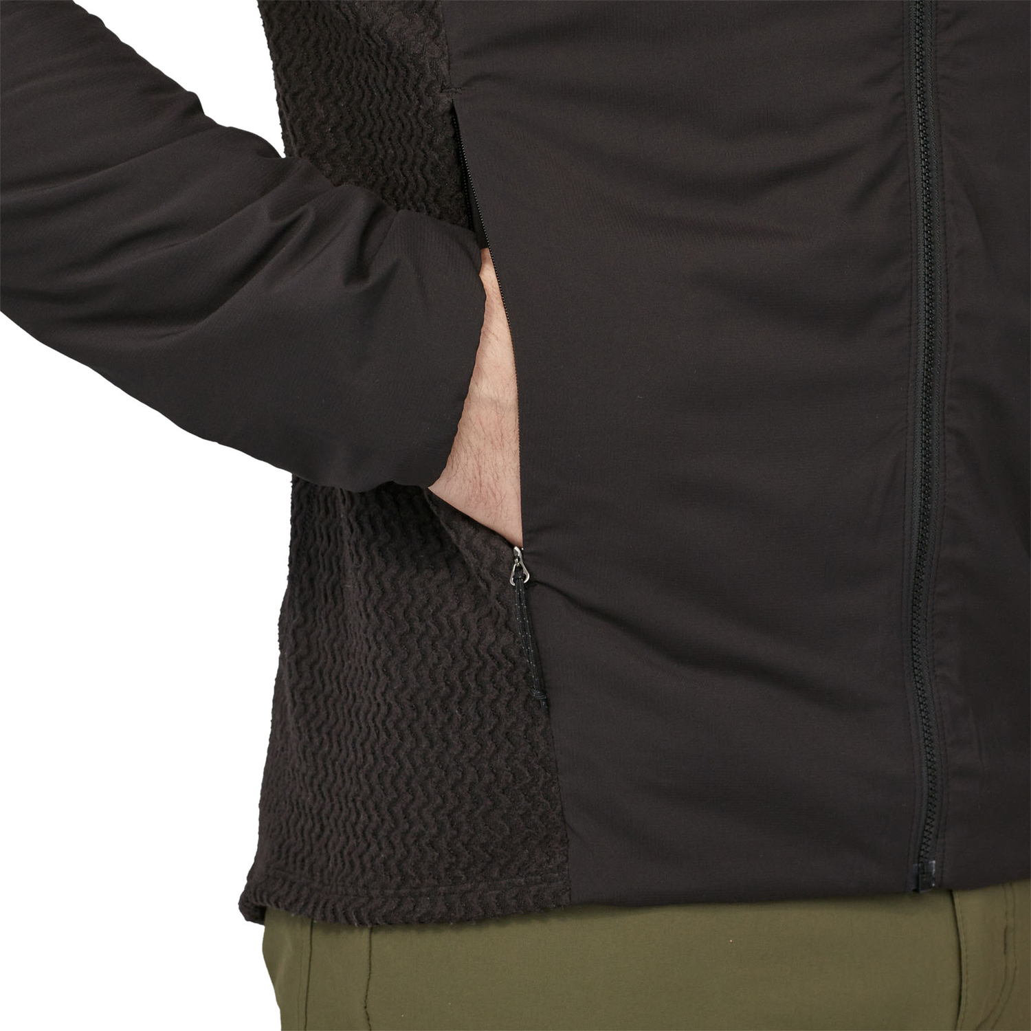Мужская легкая гибридная куртка Nano-Air Patagonia, Black — фото 4