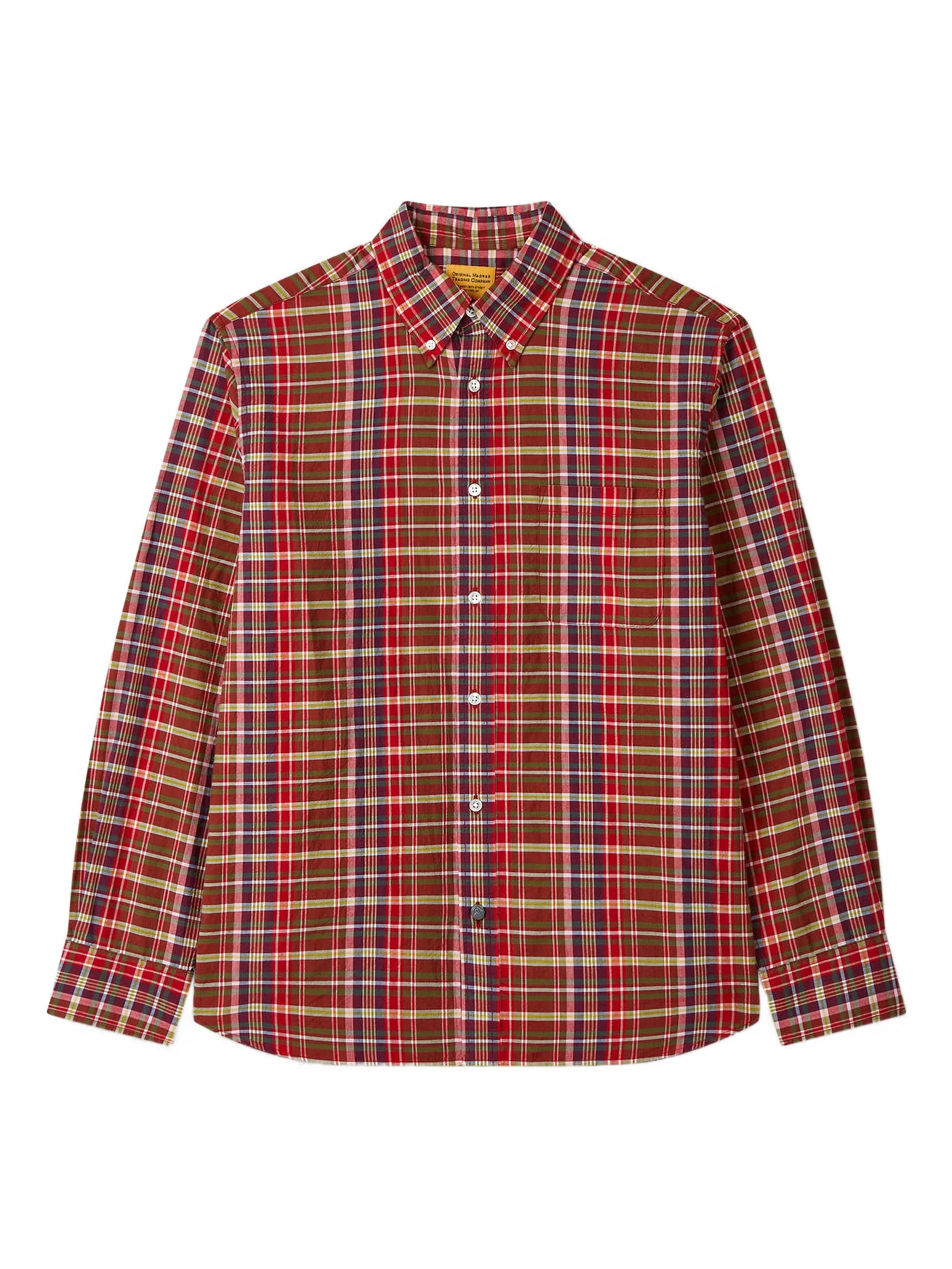 

Рубашка в клетку Man On The Boon., красный