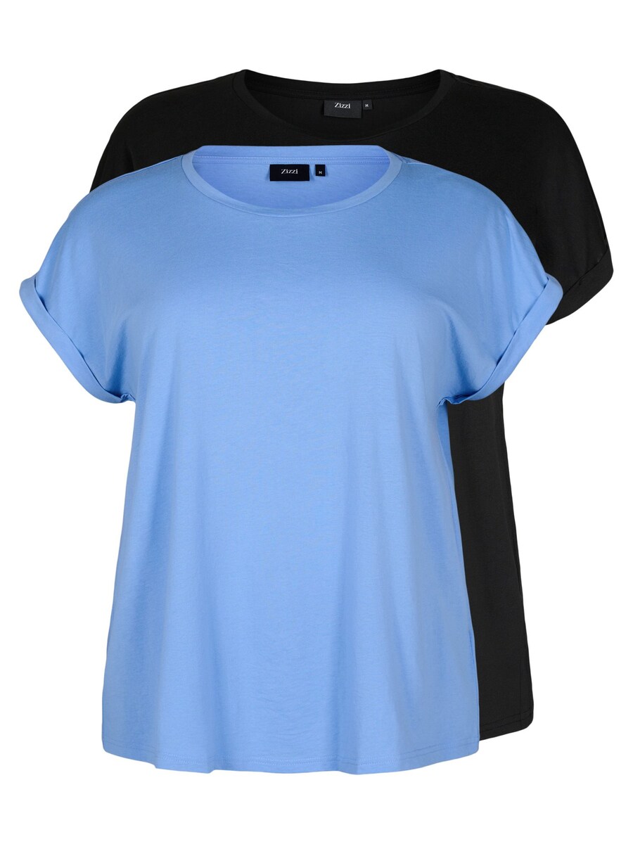 

Рубашка Zizzi MKATJA, цвет Blue/Black