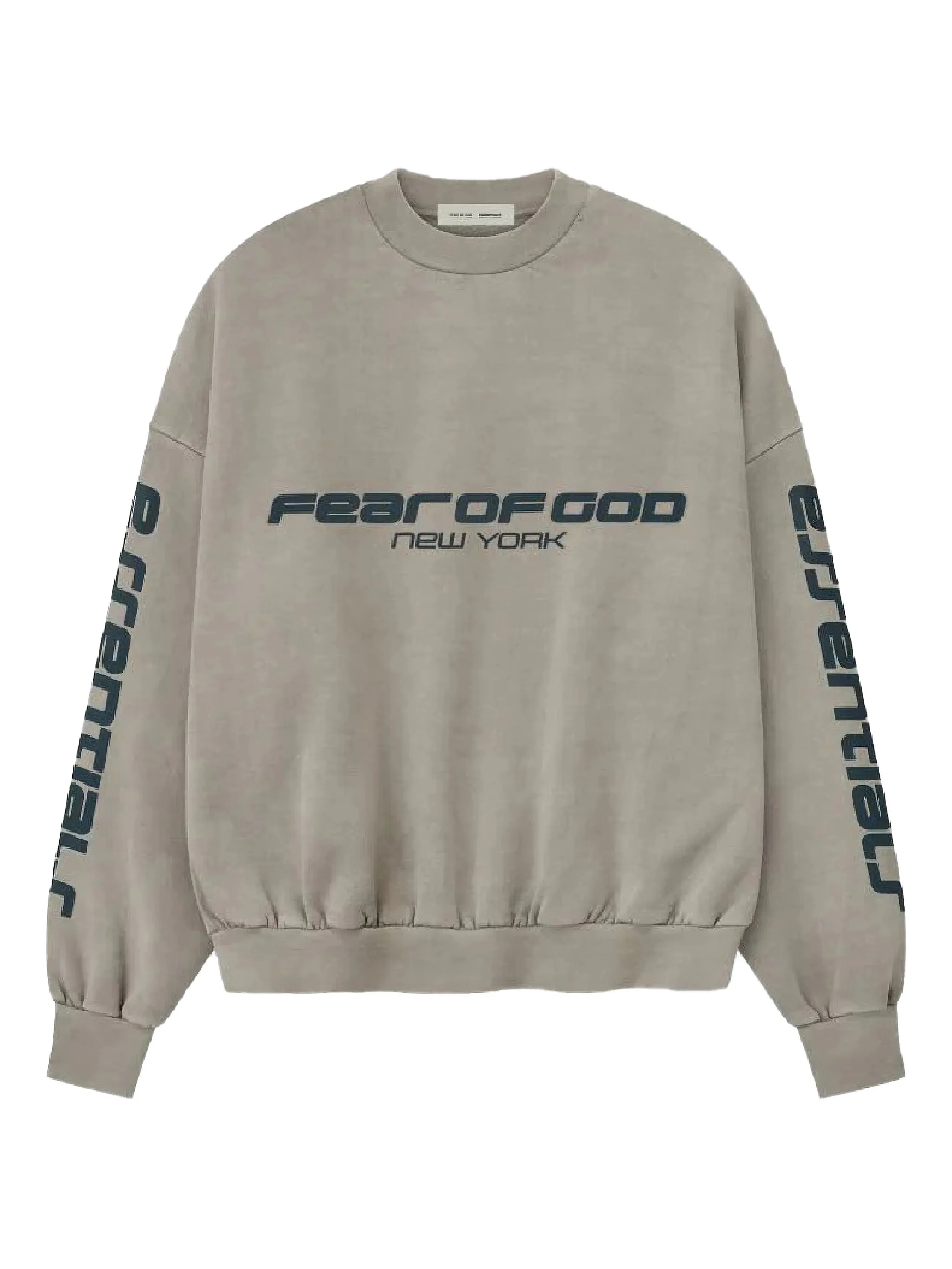 

Толстовка с круглым вырезом и длинным рукавом Fear Of God Essentials, серый