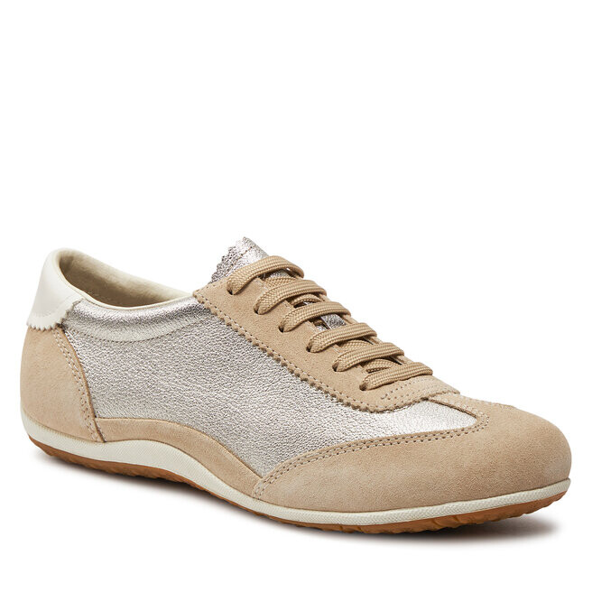 Кроссовки Geox D Vega D4509A 022BV CH62L Lt Taupe/Lt Gold, бежевый — фото 2