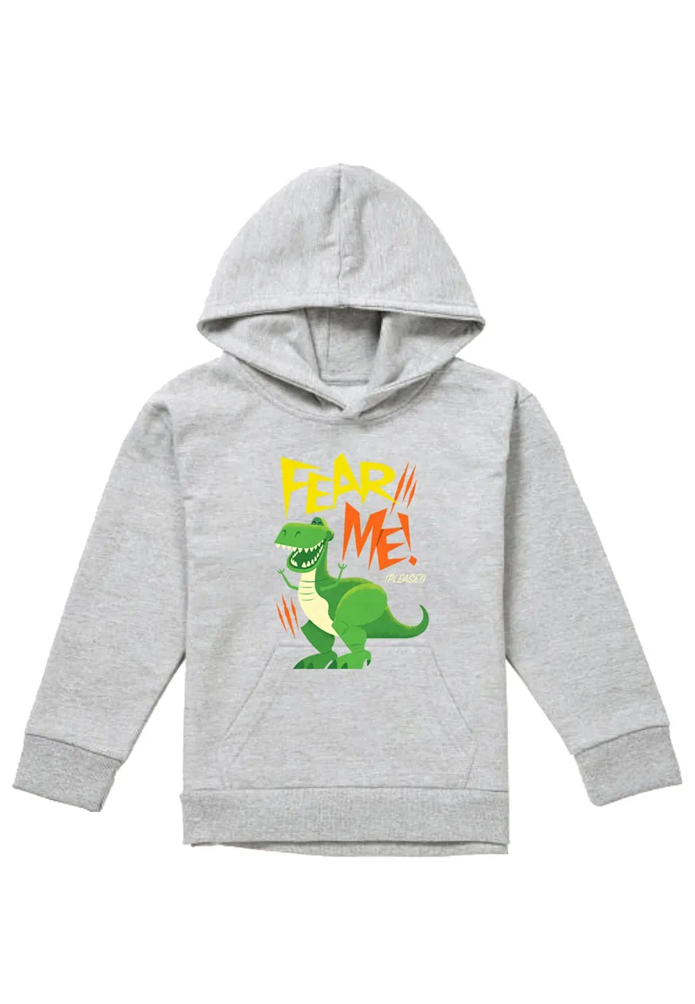 Детская худи Disney Rex Fear Me, Athletic Heather, серый — фото 4