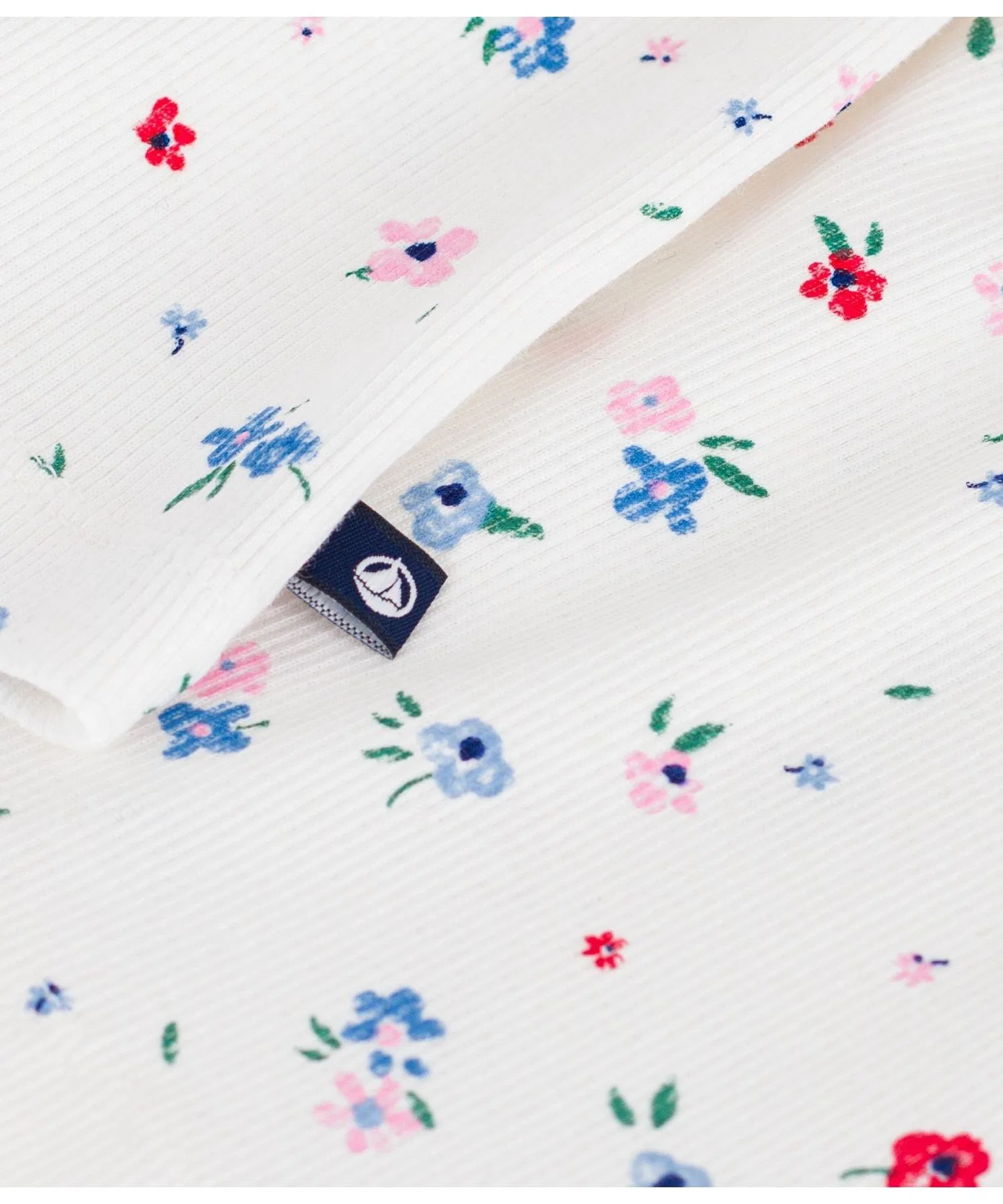 Детская футболка PETIT BATEAU с коротким рукавом и цветочным принтом — фото 3