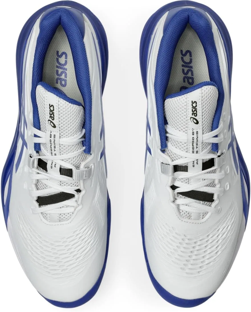 Кроссовки теннисные ASICS, White/Dark Cobalt — фото 3
