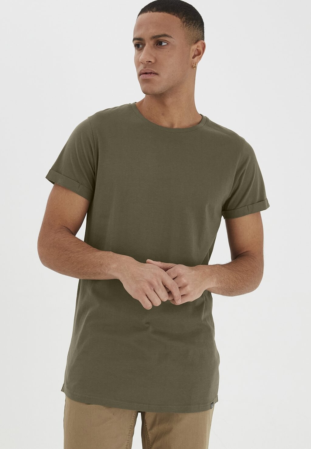 

Футболка базовая SDLONGO Solid, цвет ivy green