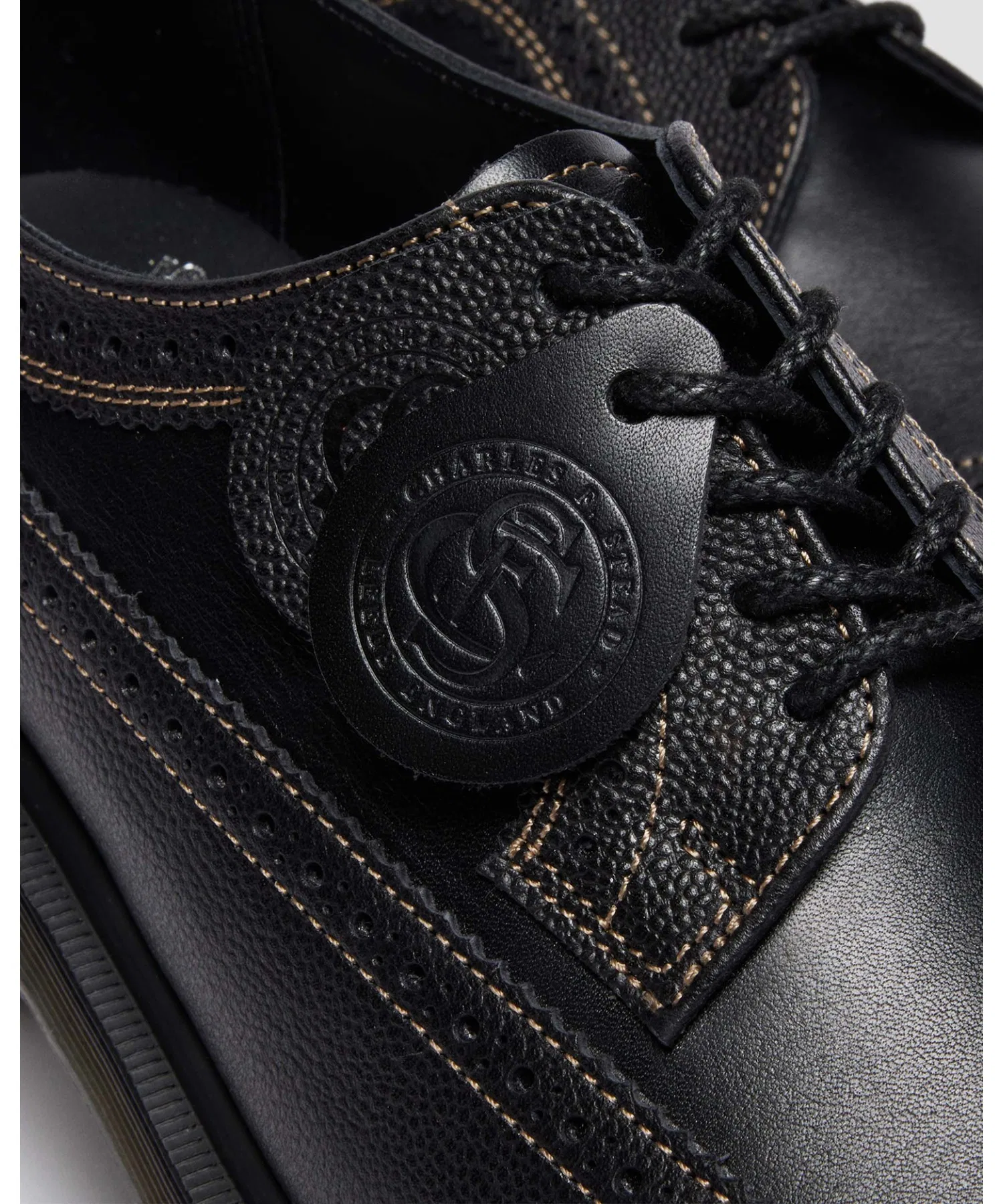 Мужские/женские ботинки Dr. Martens MIE 3989 из натуральной кожи, чёрные — фото 4