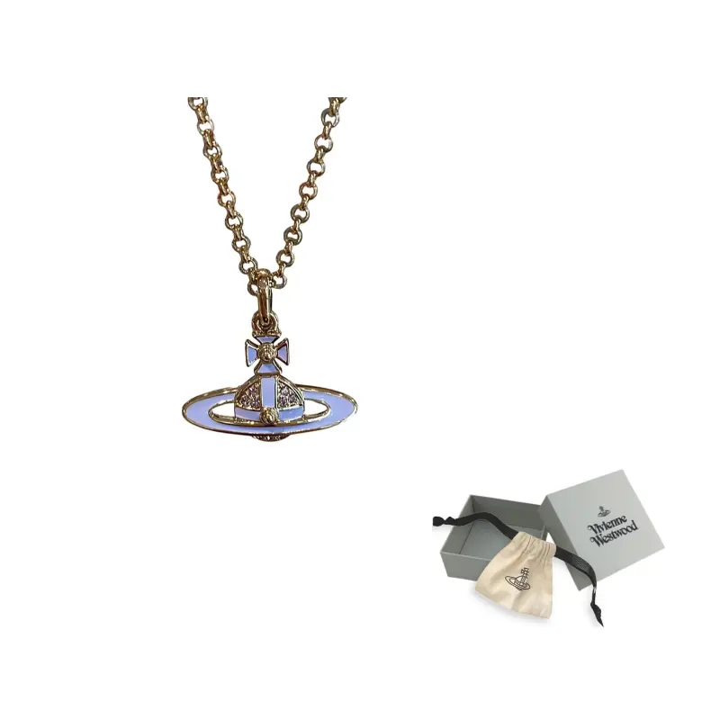 

Vivienne Westwood Золотая/фиолетовая подвеска для женщин