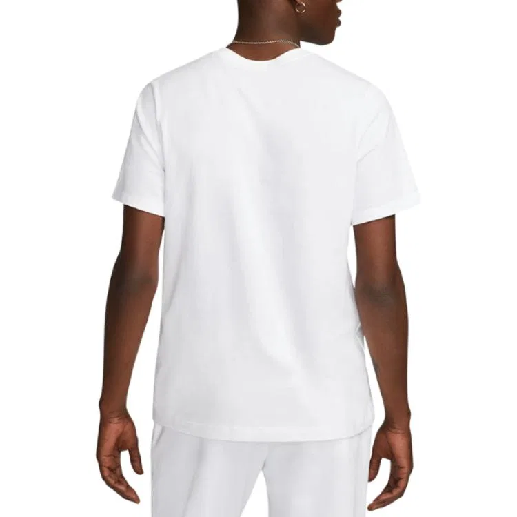 Футболка Nike White Crew Neck для мужчин — фото 3