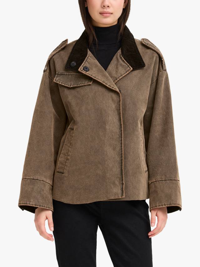 

Фазола утепленная куртка ICHI, Washed Brown