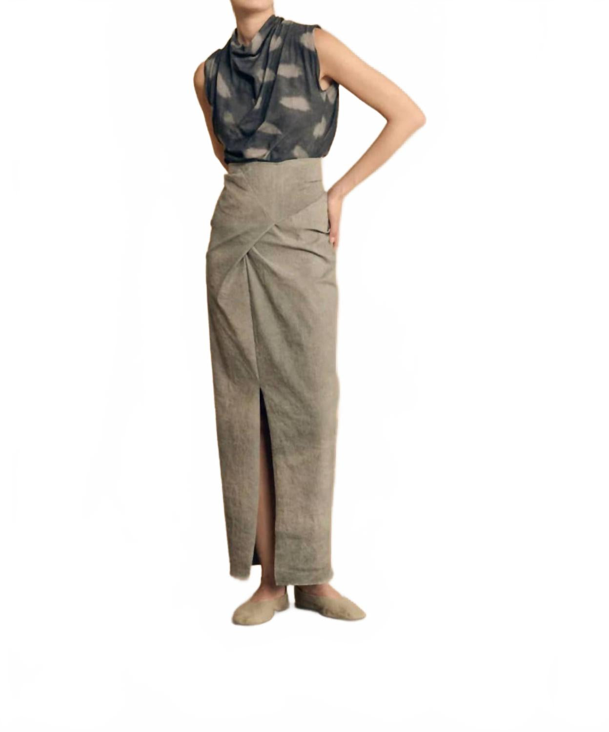 

Юбка Ryo Maxi в полоску цвета морской волны Cortana, Aqua Maltinto Stripes