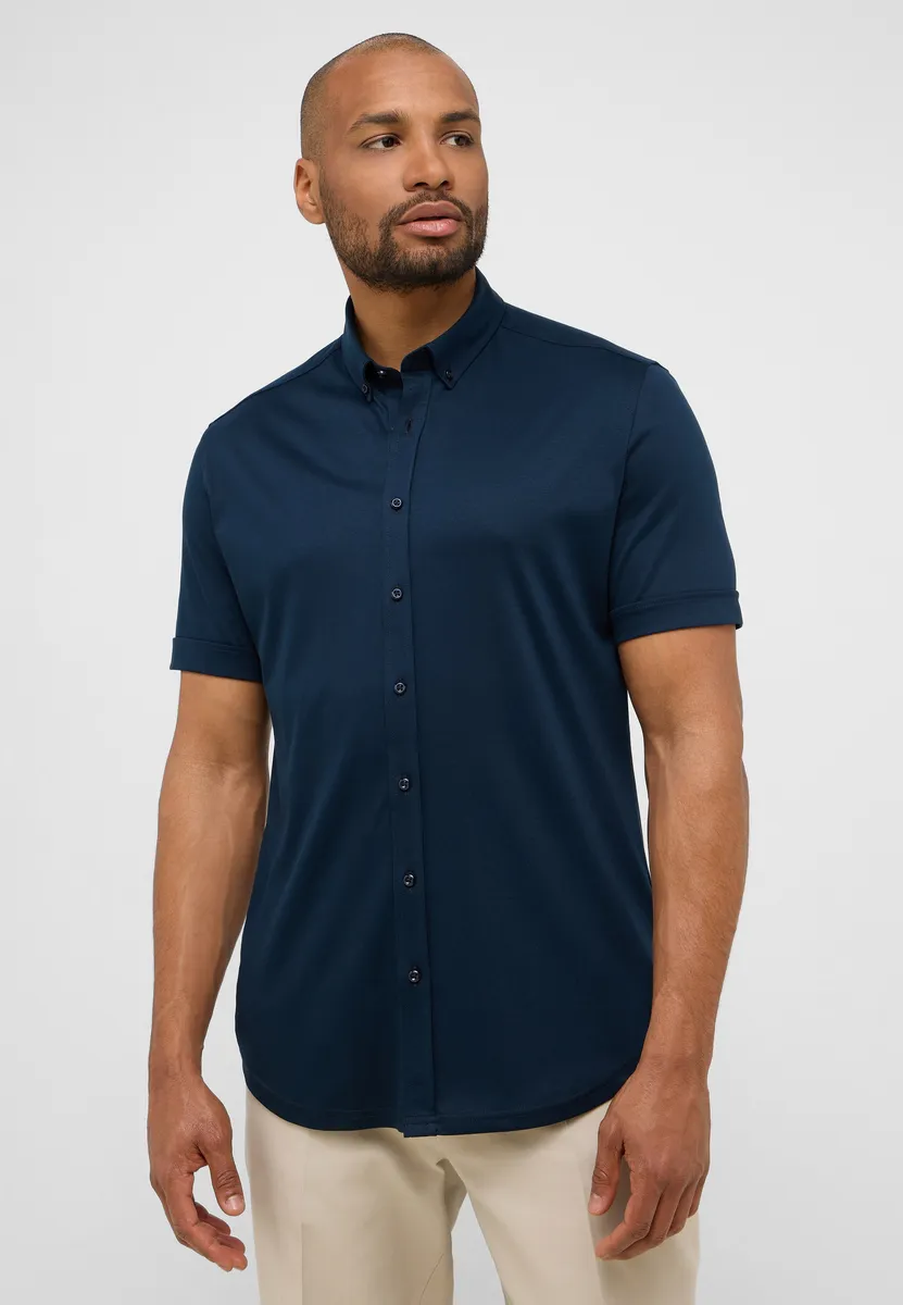 

Рубашка Eterna с короткими рукавами "MODERN FIT", синий