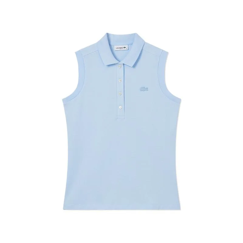 Топ Lacoste, с аппликацией логотипа, синий