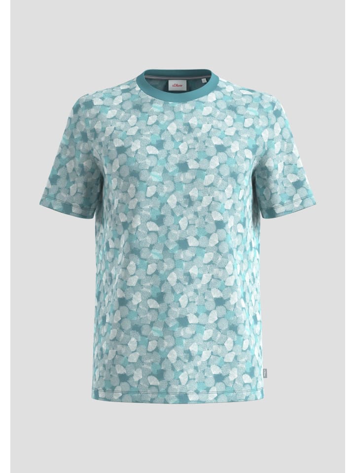 

s.Oliver Футболка цвета 65A1_бирюзовый, Зеленый, s.Oliver Футболка цвета 65A1_бирюзовый