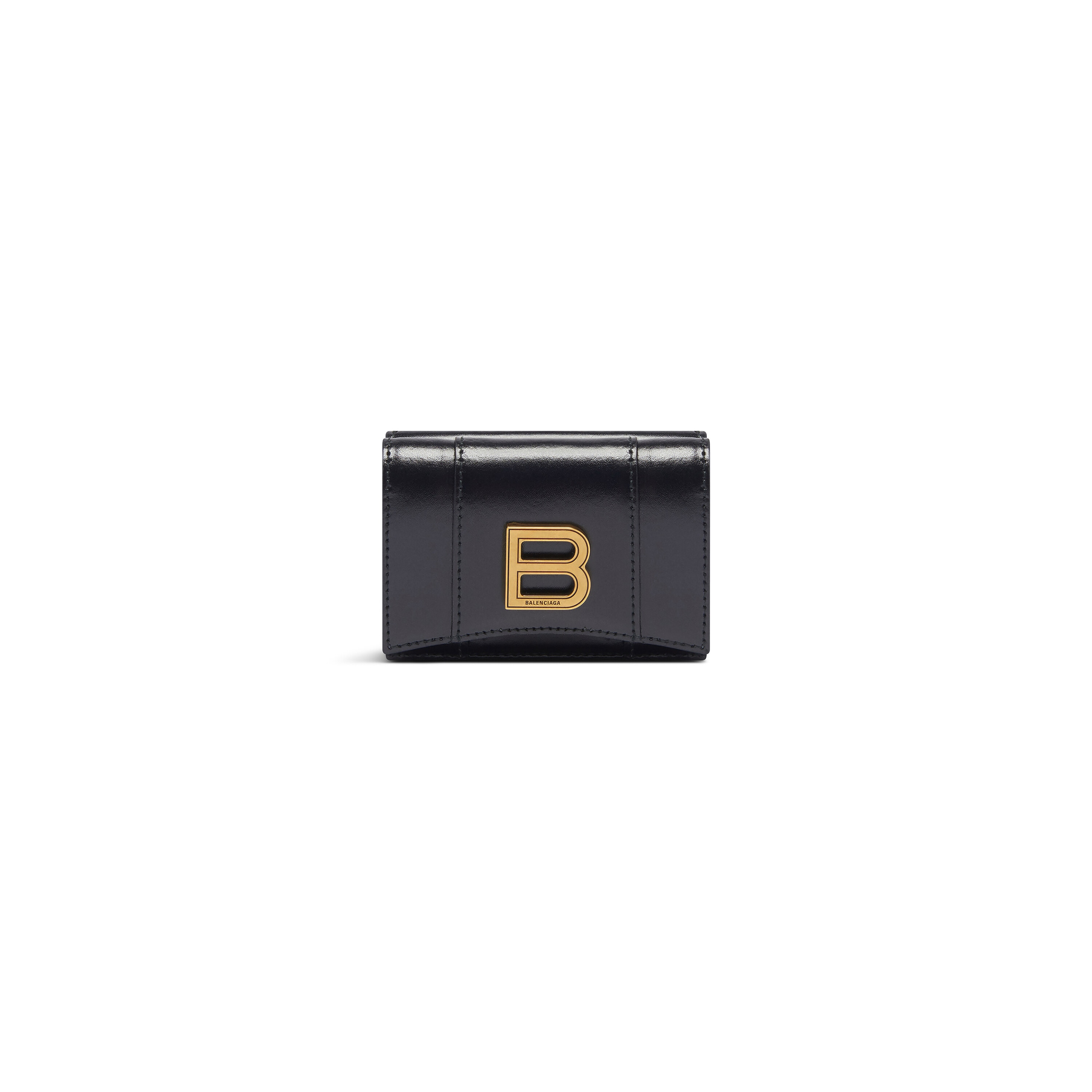 

Мини-кошелек в форме песочных часов BALENCIAGA, черный