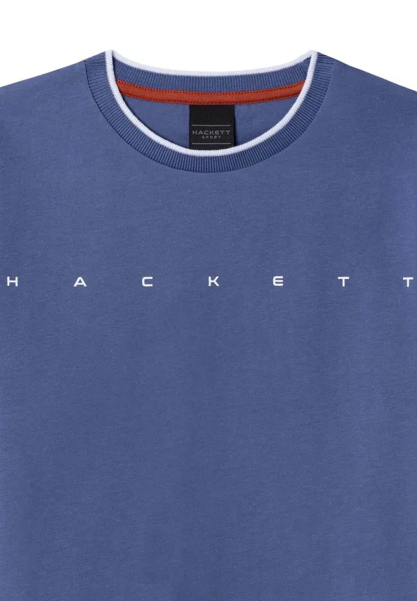 Базовая футболка с принтом Hackett London, Ozzy Blue — фото 3