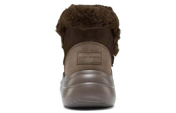 Зимние ботинки женские Skechers с мехом, коричневый — фото 3