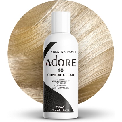 

Сияющая полуперманентная краска для волос 10 Crystal Clear Adore