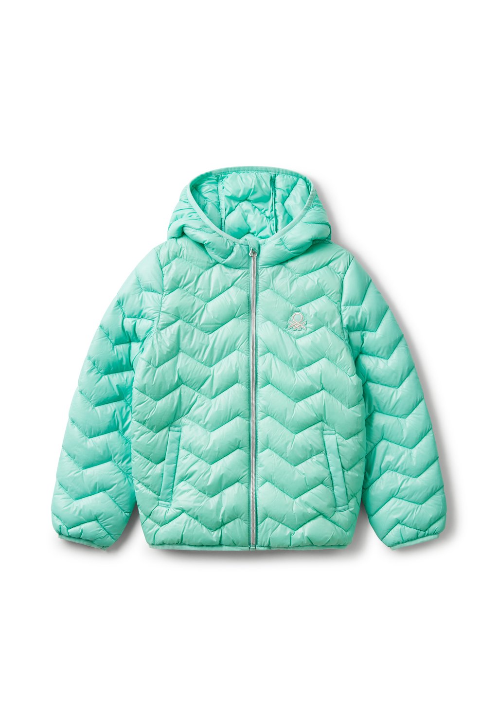 

Зимняя куртка PADDED WITH HOOD United Colors of Benetton, зеленый