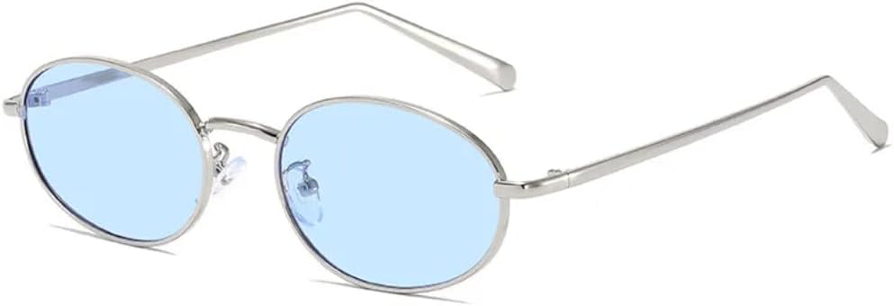 

Солнцезащитные очки с защитой UV400 | Металлическая оправа, овальные градиентные линзы | Для женщин и мужчин, для занятий спортом на открытом воздухе и путешествий DSVIGF, C1 Blue