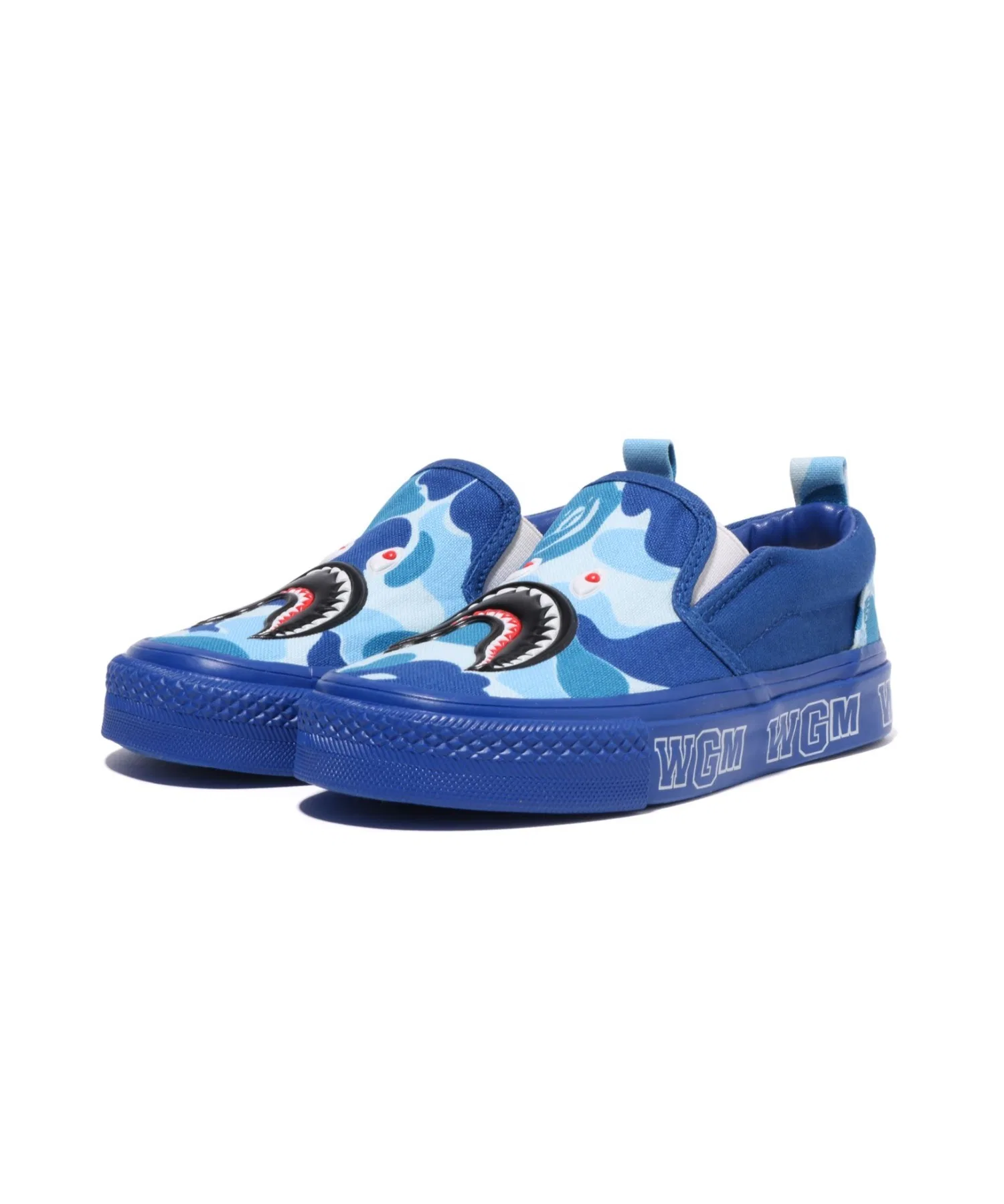 Детские слипоны ABC CAMO SHARK A BATHING APE тёмно-синие
