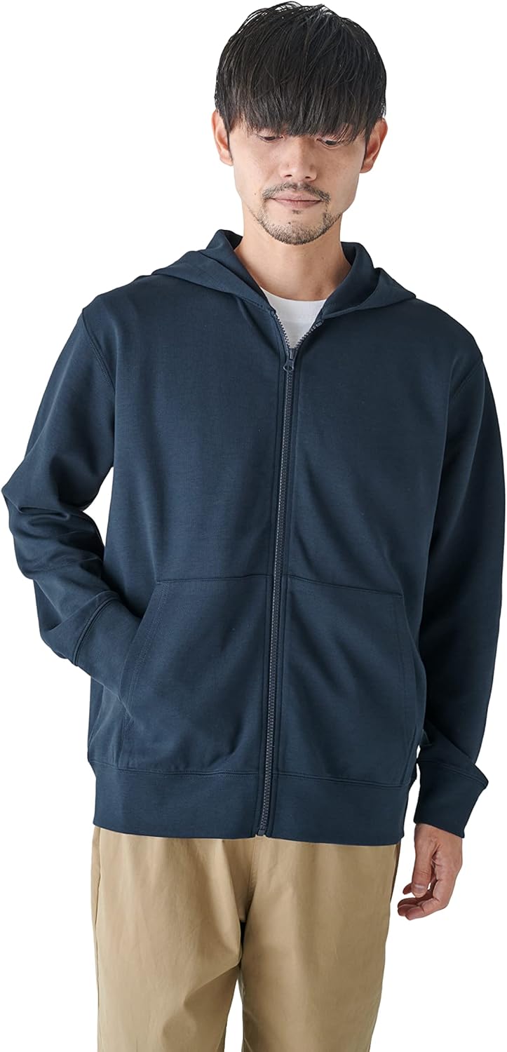 

Мужская толстовка на молнии стандартного кроя Amazon Essentials, темно-синий