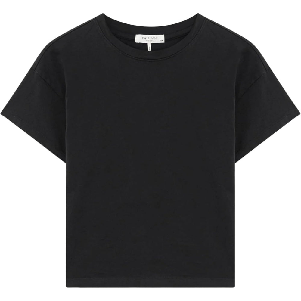 

Женская футболка-поло Kelly Boxy Jersey Tee от rag & bone, черная, Черный, Женская футболка-поло Kelly Boxy Jersey Tee от rag & bone, черная