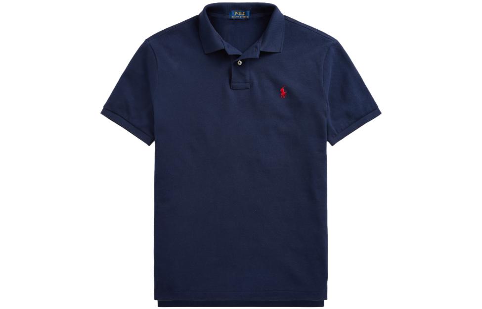 SS23 Футболка поло мужская морской синий Polo Ralph Lauren — фото 2