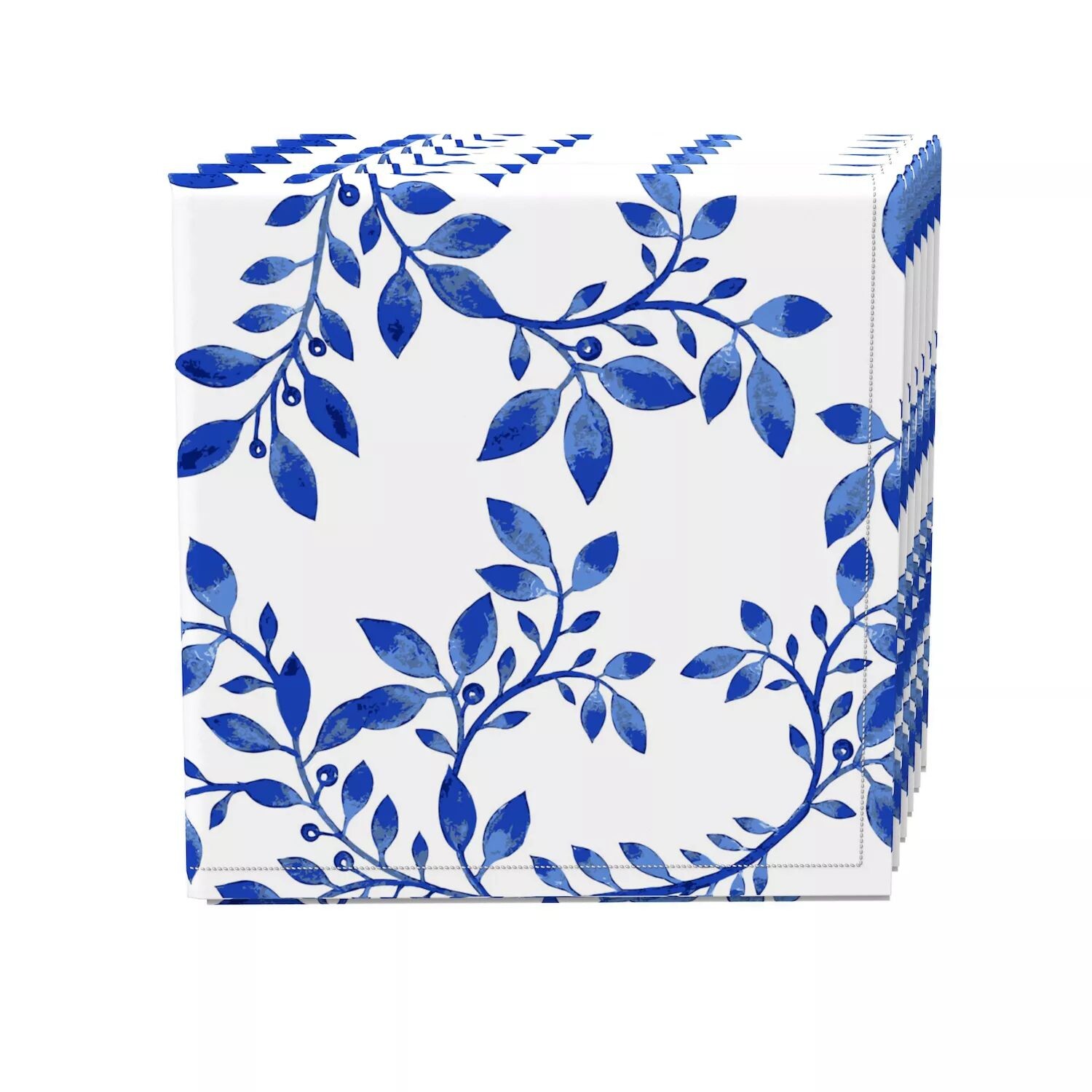 

Набор салфеток, 100 % полиэстер, набор из 4 шт., 18x18 дюймов Swirly Blue Vines