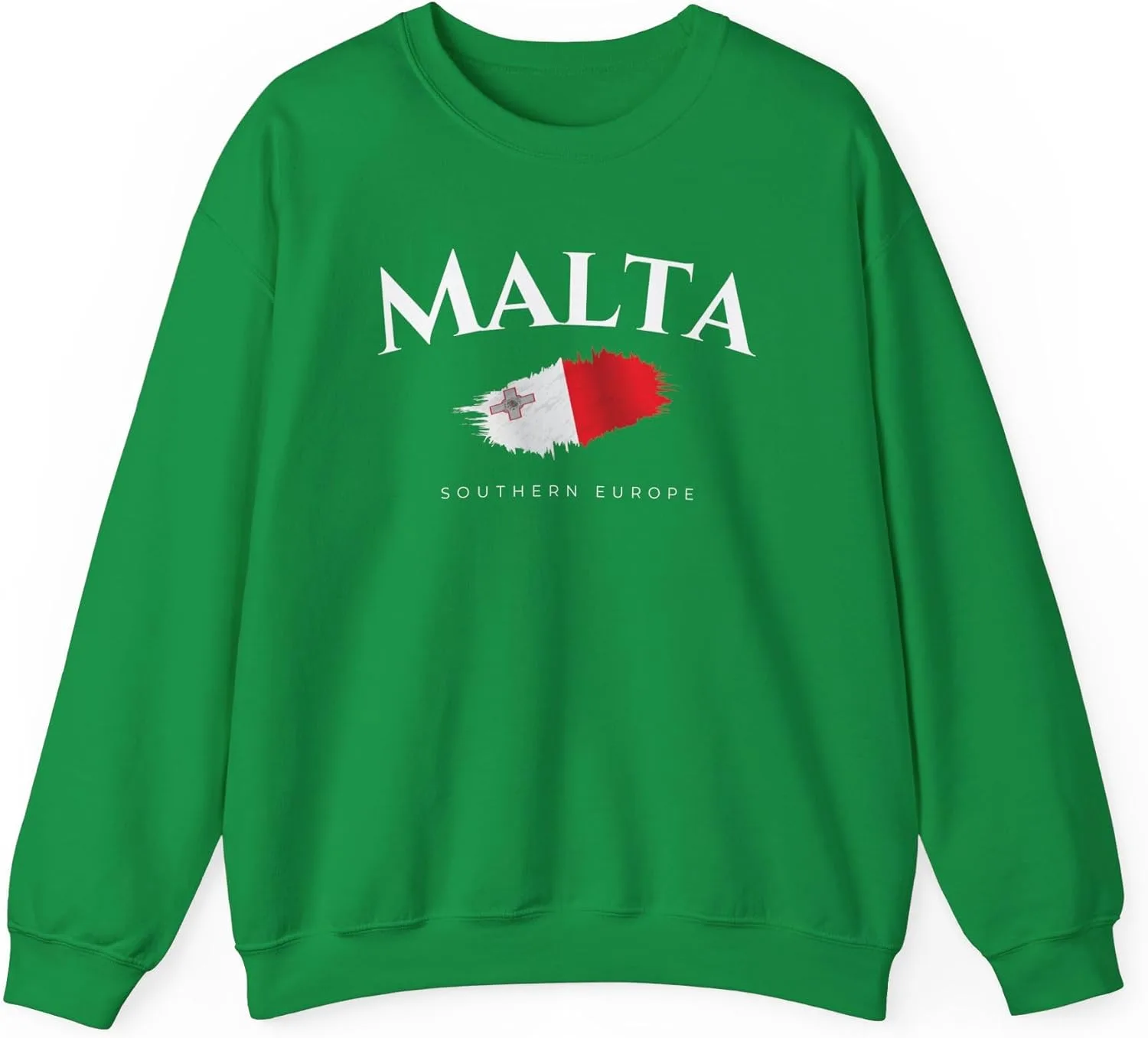 Толстовка Heavy Blend Unisex Malta Southern Europe GENERIC, зеленый