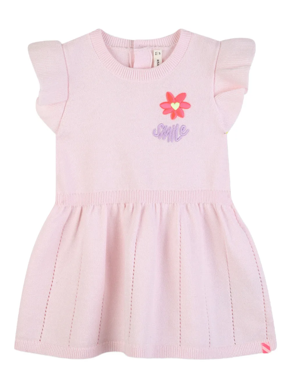 

Платье с оборками на рукавах Billieblush, розовый